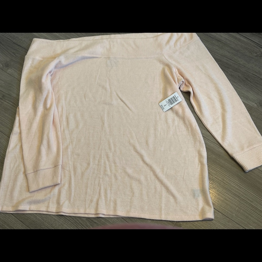 Nwt Torrid Size 4 Super Soft Plush Light Pink Off… - image 5